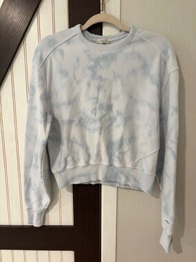 rag & bone Light Blue Logo Crewneck Sweatshirt